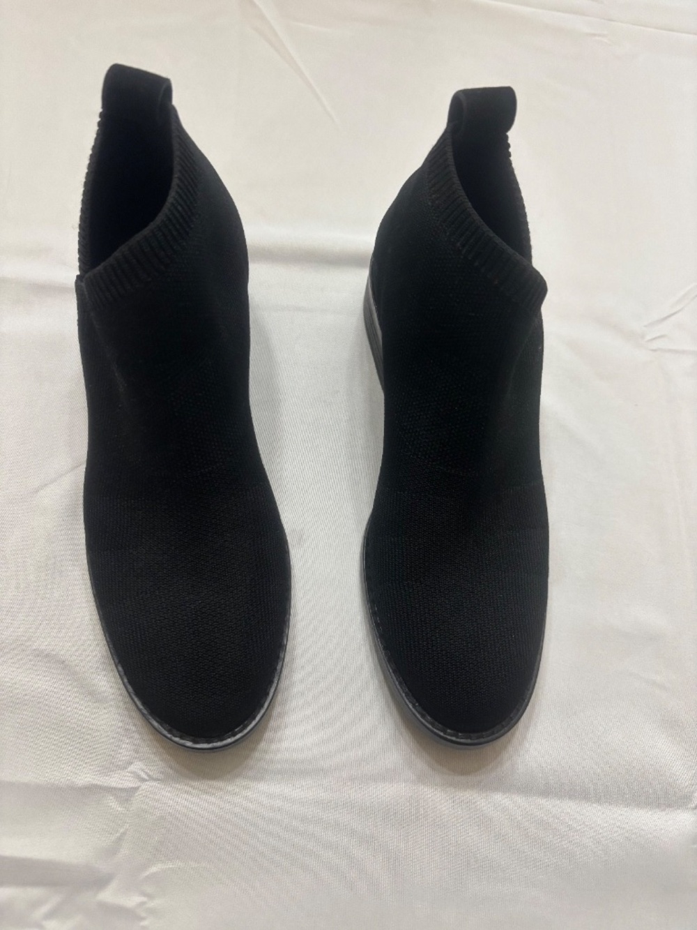 Eileen Fisher Stretch Knit Booties Black Size 6 Comfortable Casual/Business